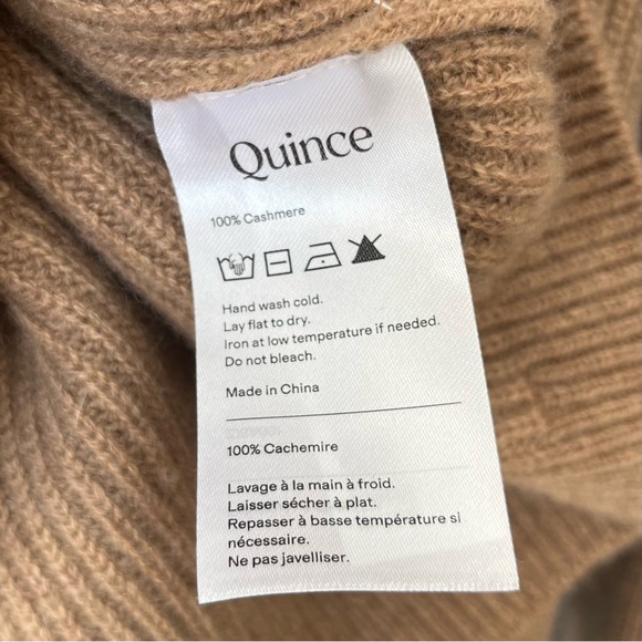 Quince Mongolian Cashmere Fisherman Turtleneck Sweater in Teak - Picture 9 of 11